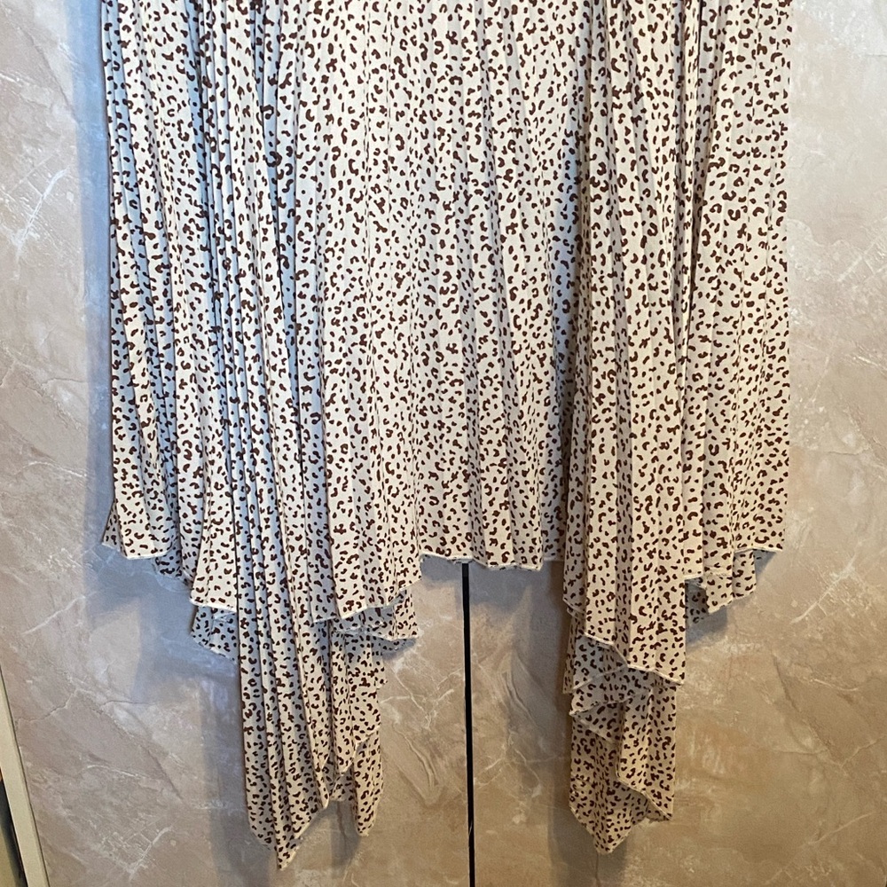 Leopard Print Asymmetrical Women's Skirt - Picture 7 of 7